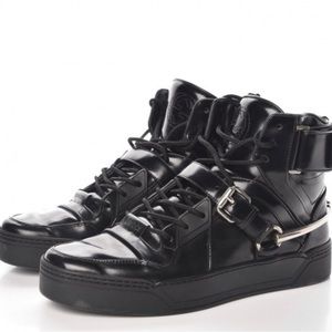 Gucci Magnum Calf/Miro Soft High Top Men's Boots Size 12.5 Black